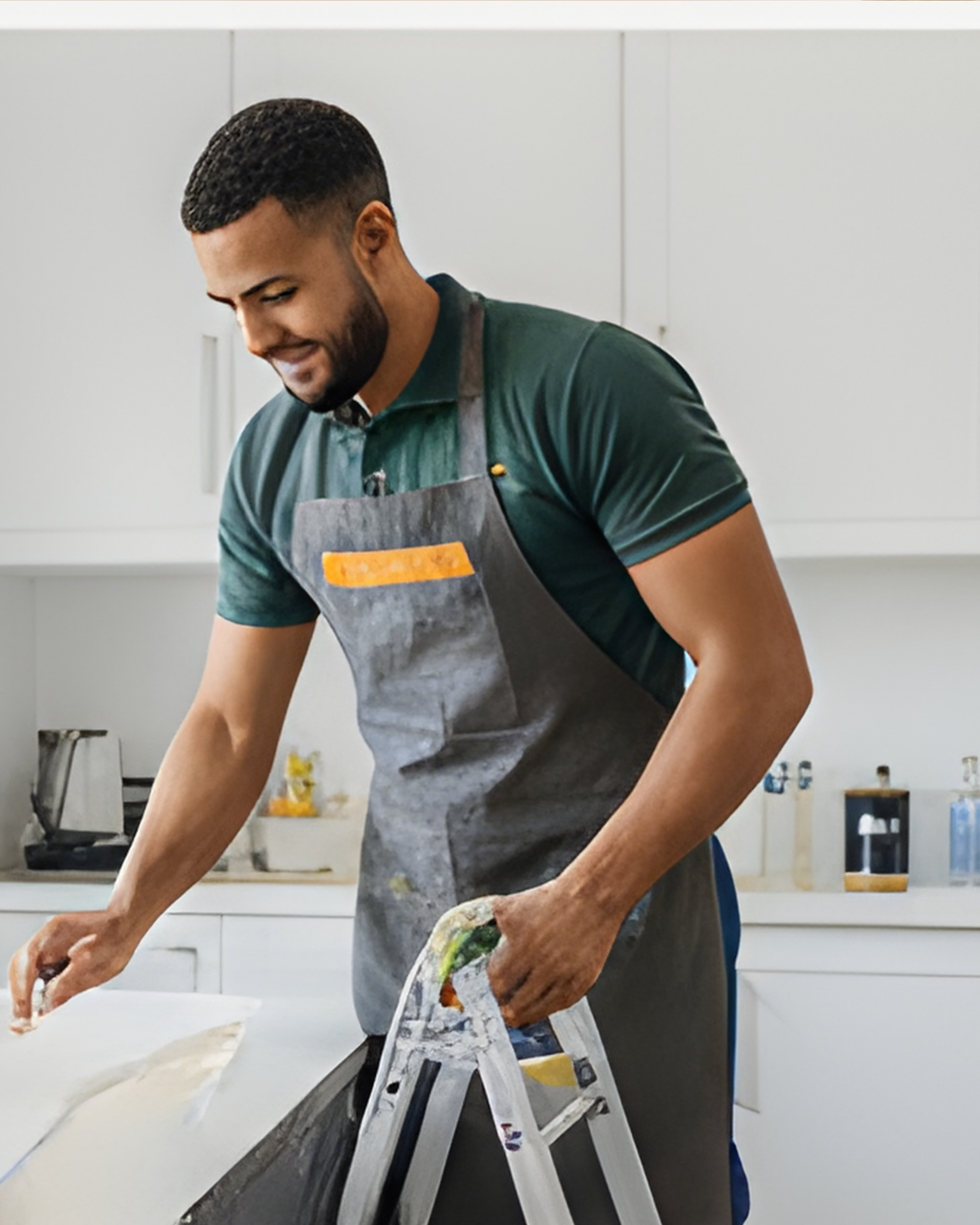 Professional handyman service - skilled technician performing home maintenance and repairs